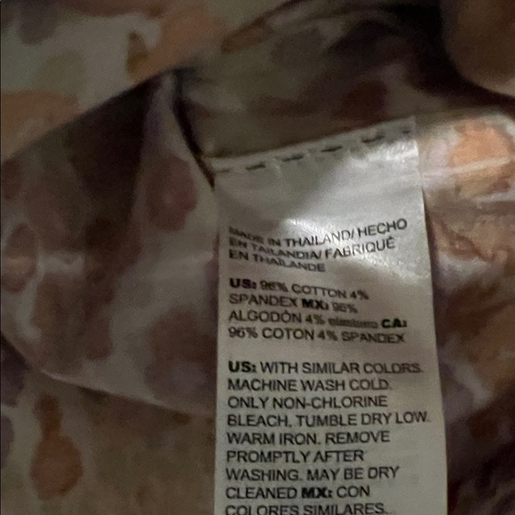 Women's Chico’s size 1 Multicolor Leopard Print Top 3/4 sleeve - Picture 6 of 6